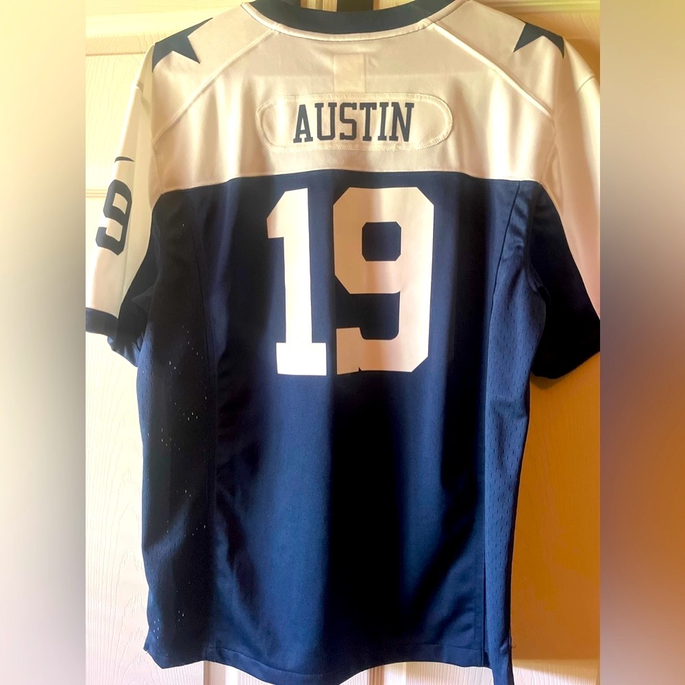 DALLAS COWBOYS THROWBACK (THANKSGIVING) MILES AUSTIN #19 JERSEY NAVY BLUE NFL